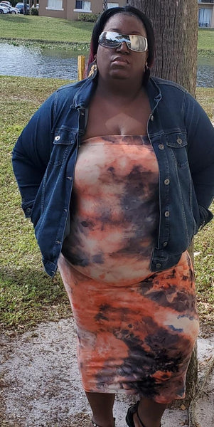 Orange Tie Dye Dress – mystudio64